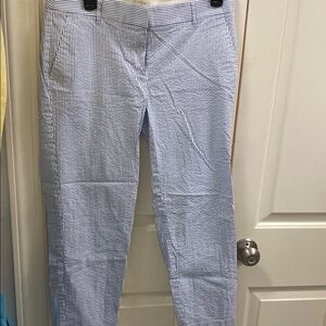 J. Crew Blue Striped Women's Pants